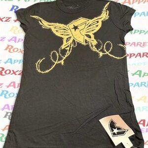 Famous Stars & Straps - 🖤 Black & Gold Graphic Tee 🖤